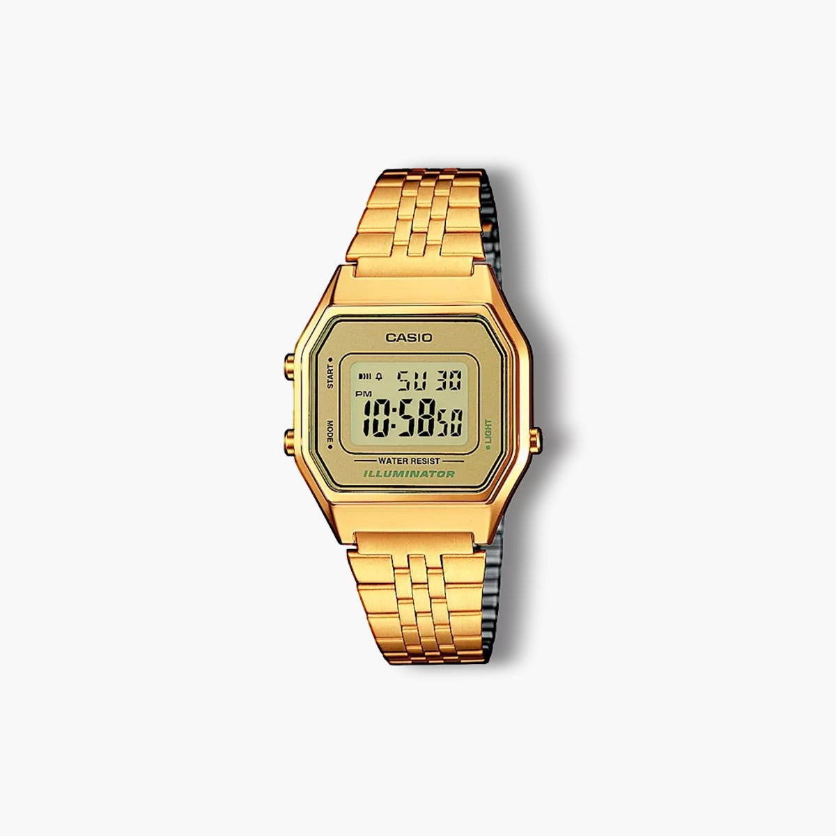 Reloj Casio Collection Retro LA680WEGA-9ER digital acero dorado