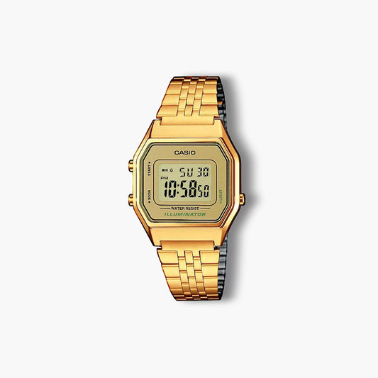 Reloj Casio Collection Retro LA680WEGA-9ER digital acero dorado