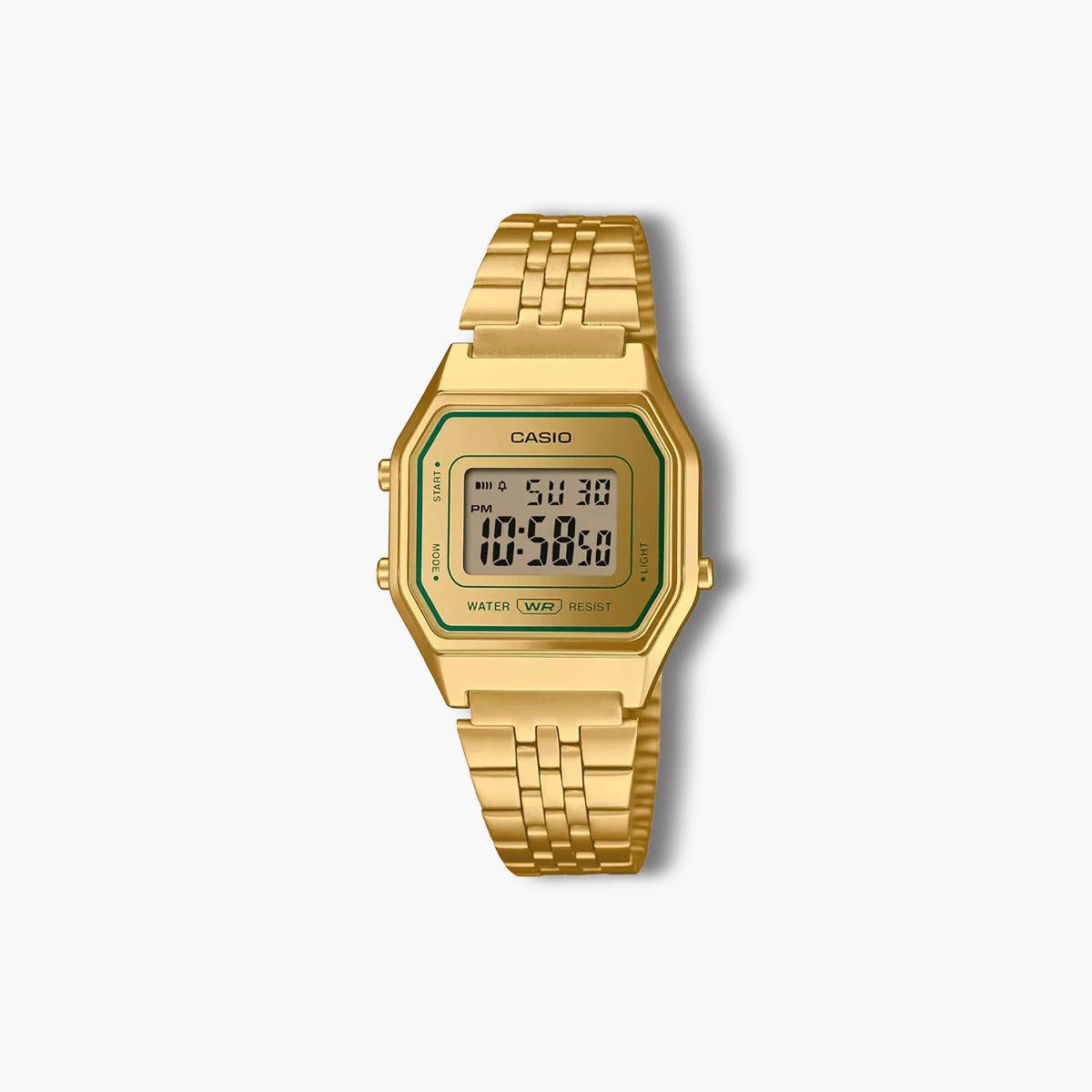 Reloj Casio Collection Retro LA680WEGV-9AEF digital acero dorado