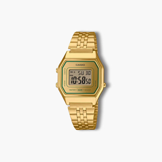 Reloj Casio Collection Retro LA680WEGV-9AEF digital acero dorado
