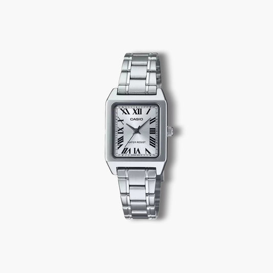 Reloj Casio Collection LTP-B150D-7BEF analógico acero esfera blanca