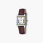 Reloj Casio Collection LTP-B150L-7B2EF analógico piel marrón esfera blanca