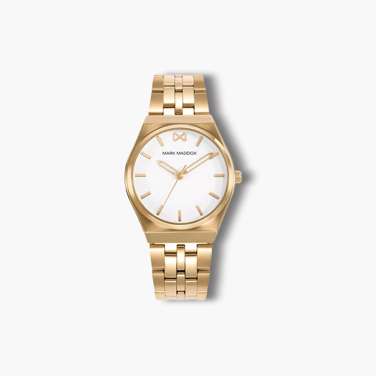 Reloj Mark Maddox Marais MM0141-07 acero dorado esfera blanca
