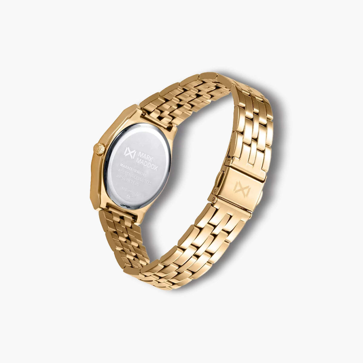 Reloj Mark Maddox Marais MM0141-07 acero dorado esfera blanca