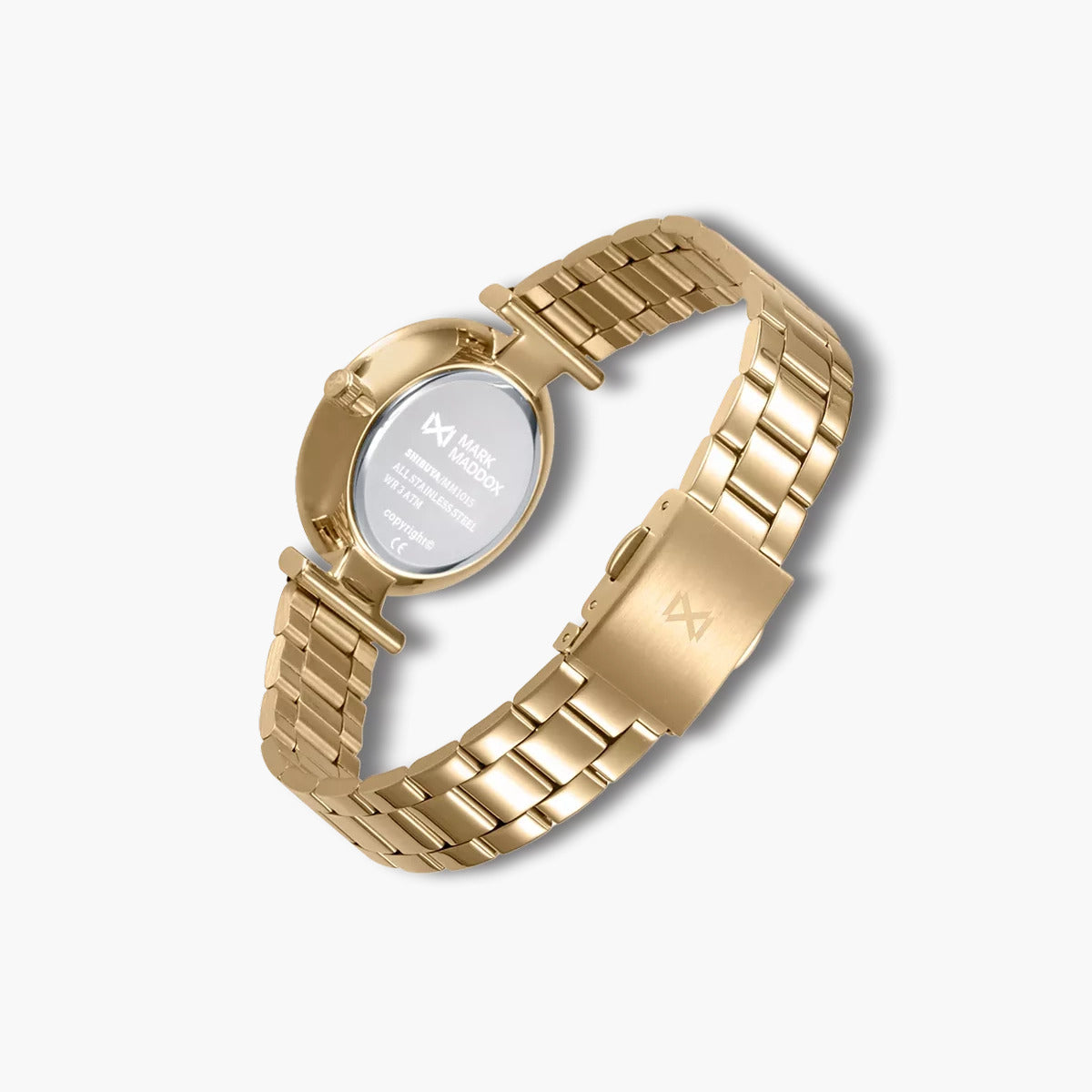Reloj Mark Maddox Shibuya MM1015-53 acero dorado esfera negra