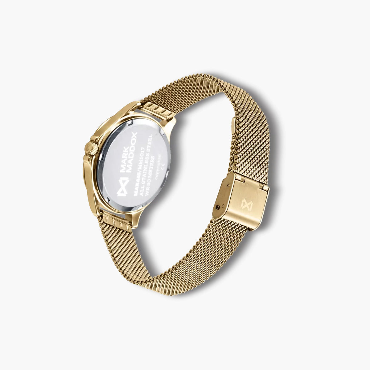 Reloj Mark Maddox Marais MM1017-07 acero dorado esfera blanca