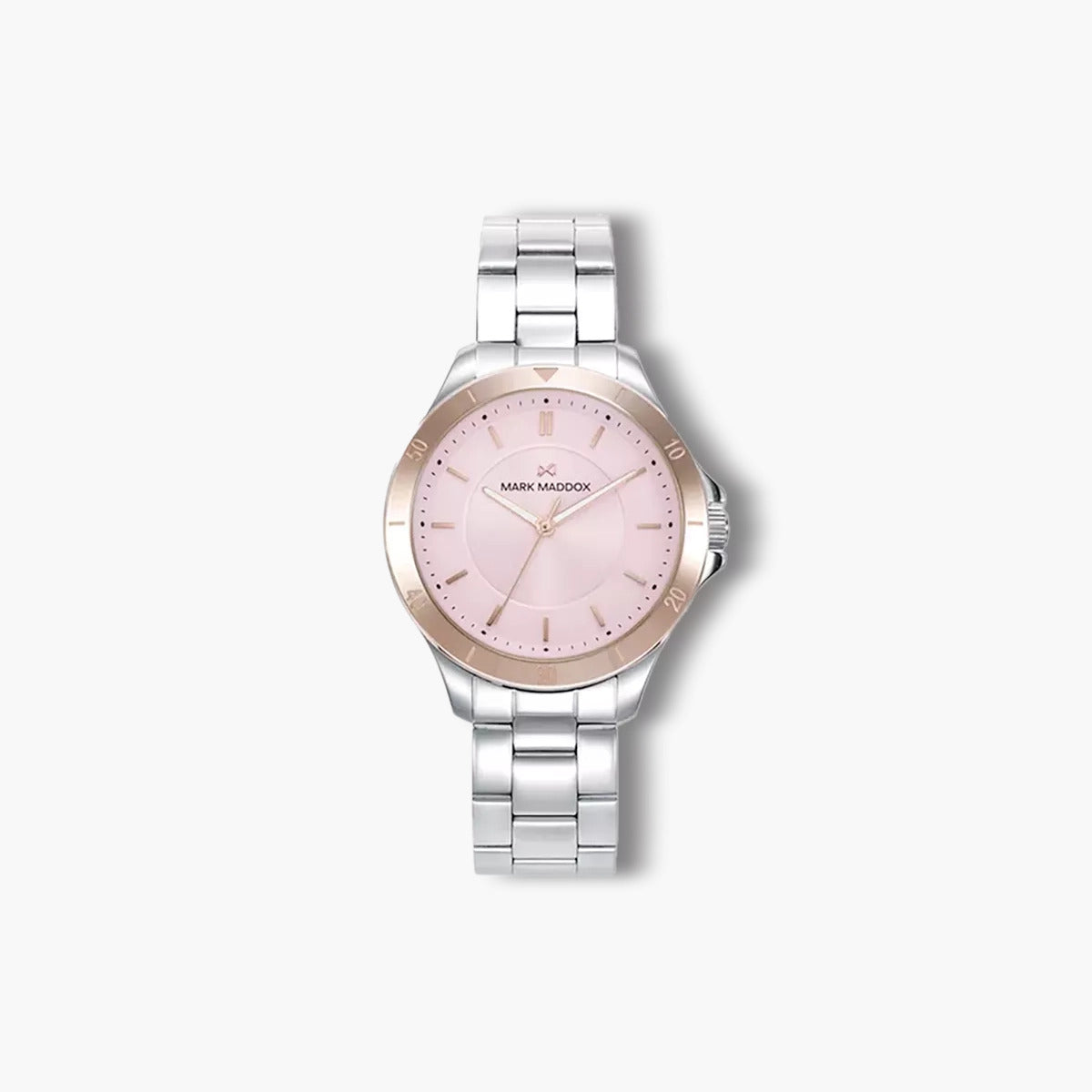 Reloj Mark Maddox Marais MM1018-77 acero esfera rosa