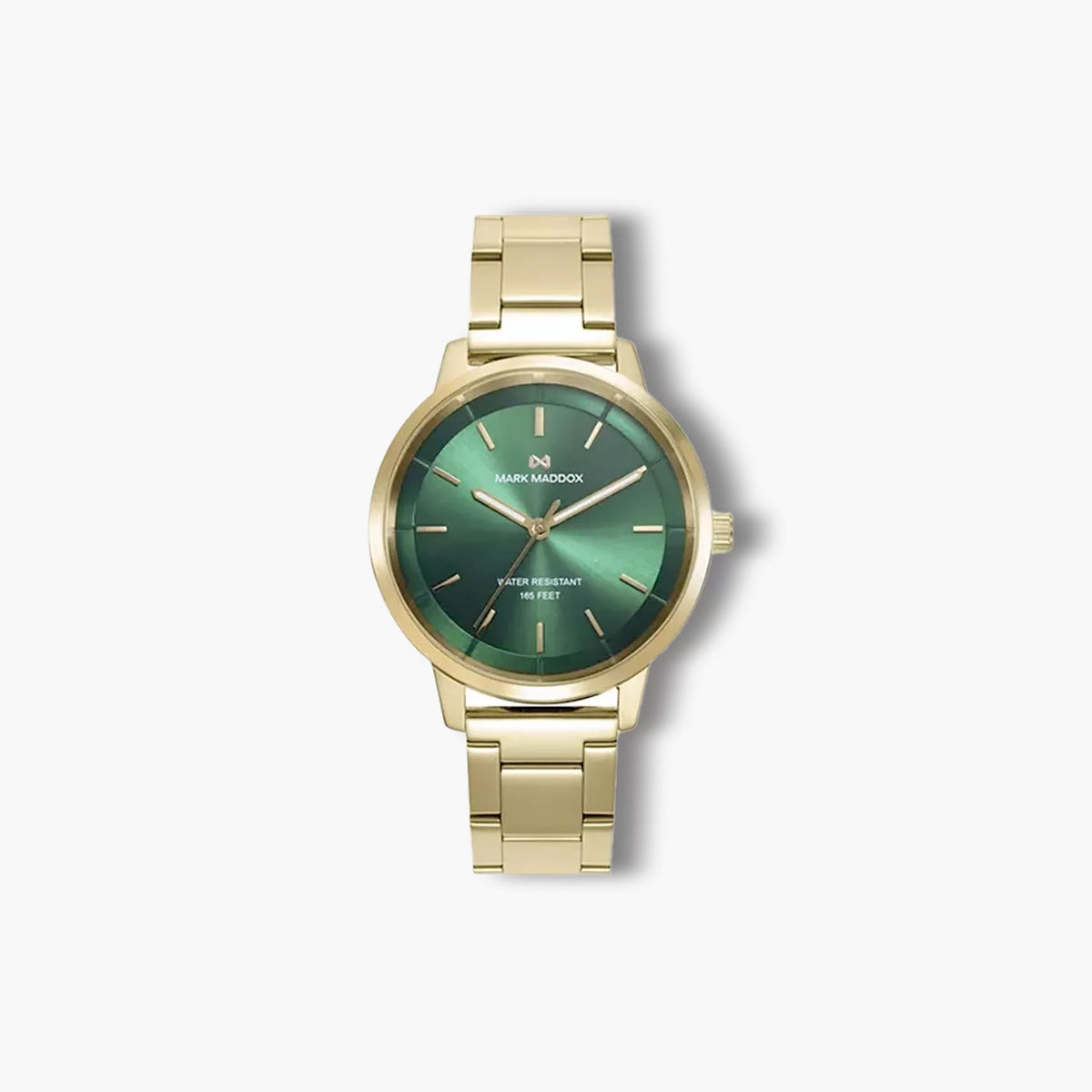 Reloj Mark Maddox Greenwich MM1019-67 acero dorado esfera verde