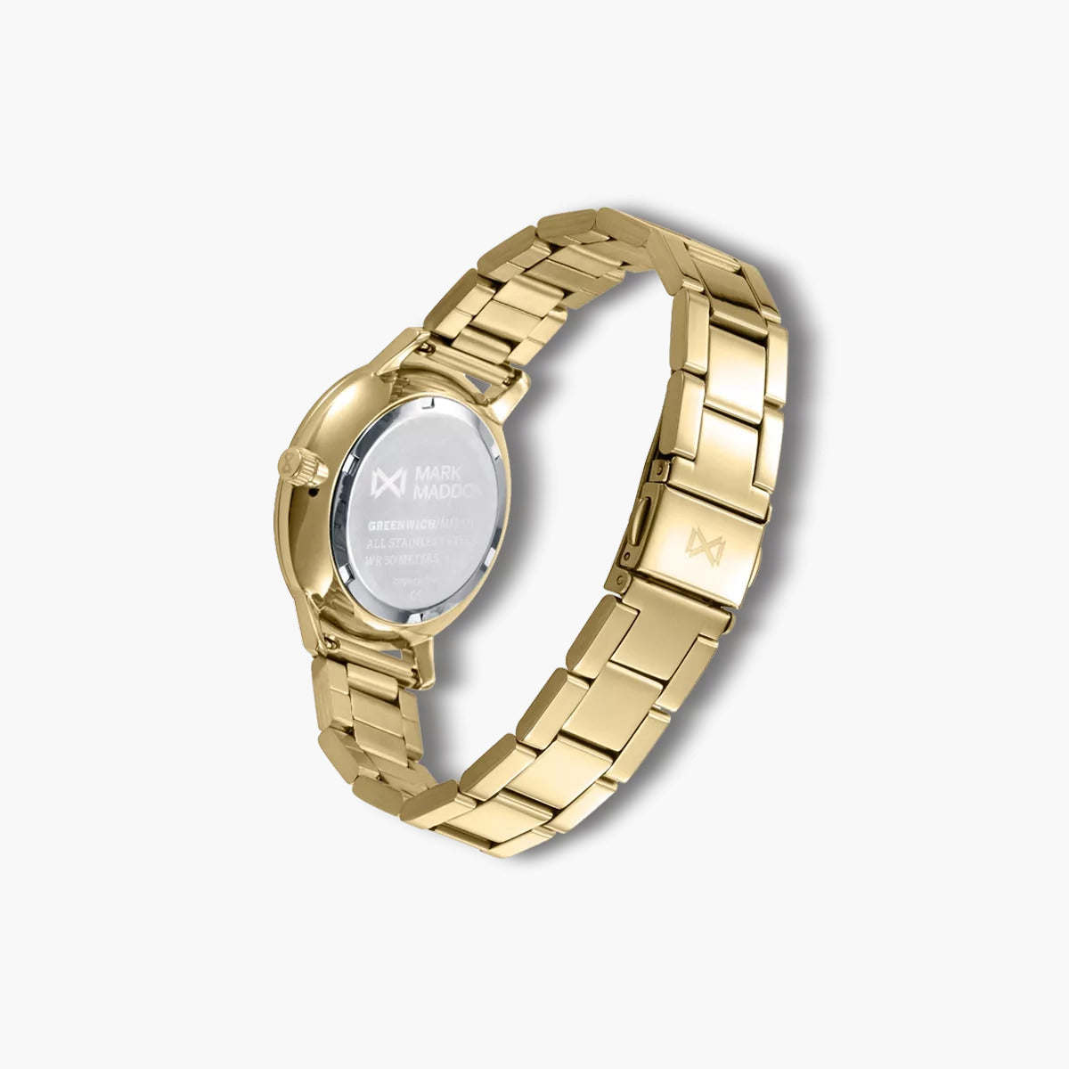 Reloj Mark Maddox Greenwich MM1019-67 acero dorado esfera verde