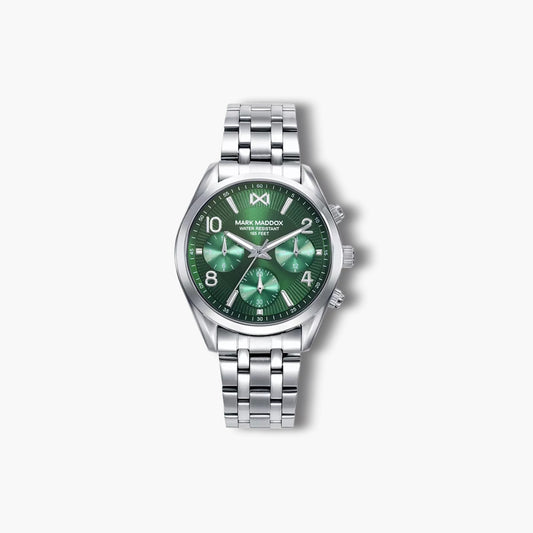 Reloj Mark Maddox Marais MM1021-65 acero esfera verde