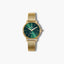 Reloj Mark Maddox Greenwich MM1022-64 acero dorado esfera verde