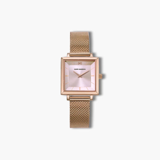 Reloj Mark Maddox Alfama MM1027-77 acero rosa esfera rosa