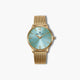 Reloj Mark Maddox Greenwich MM1030-65 acero dorado esfera verde