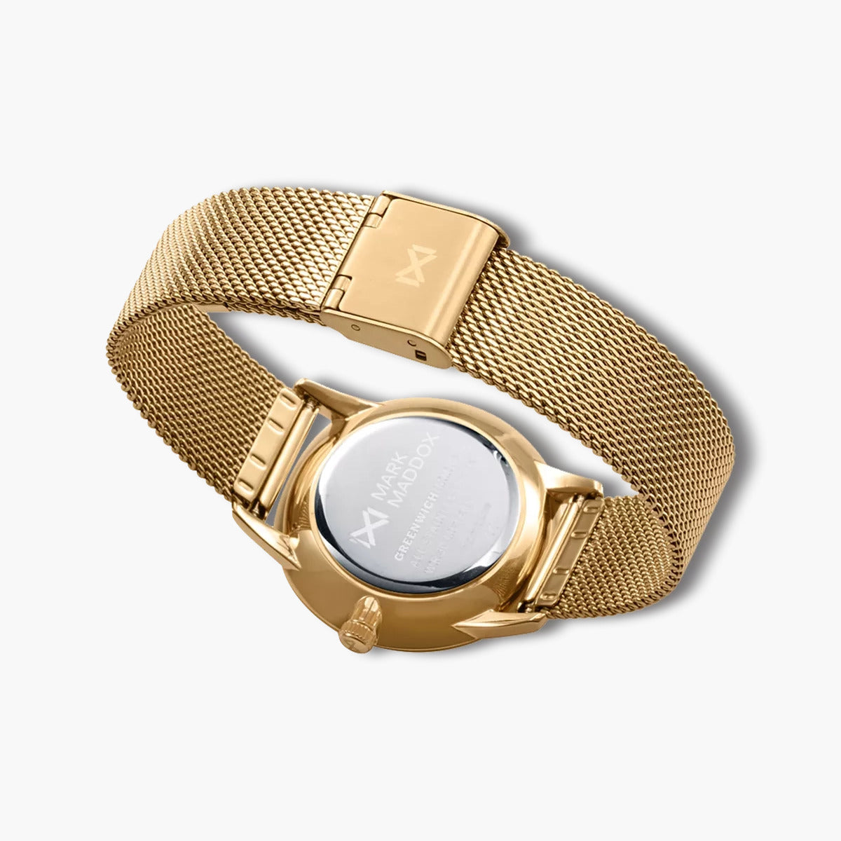 Reloj Mark Maddox Greenwich MM1030-65 acero dorado esfera verde