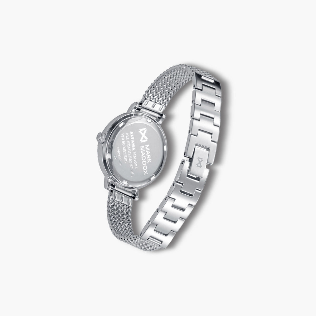 Reloj Mark Maddox Alfama MM1034-57 acero esfera negra y dorada