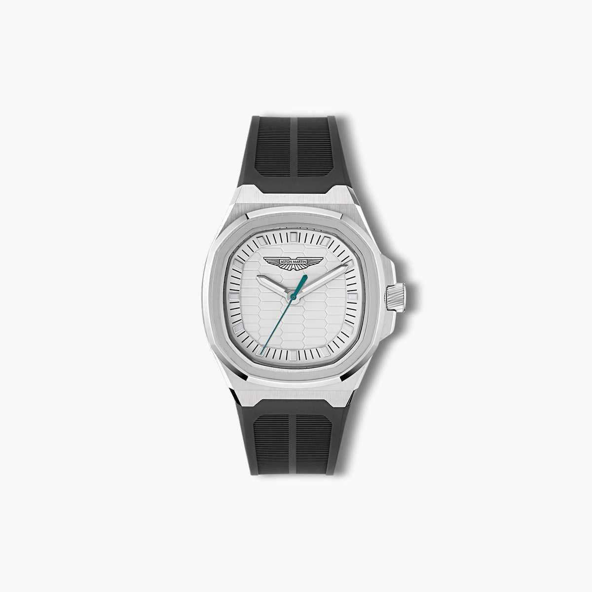 Reloj Aston Martin Icon MTIG1F502 negro y marrón esfera blanca