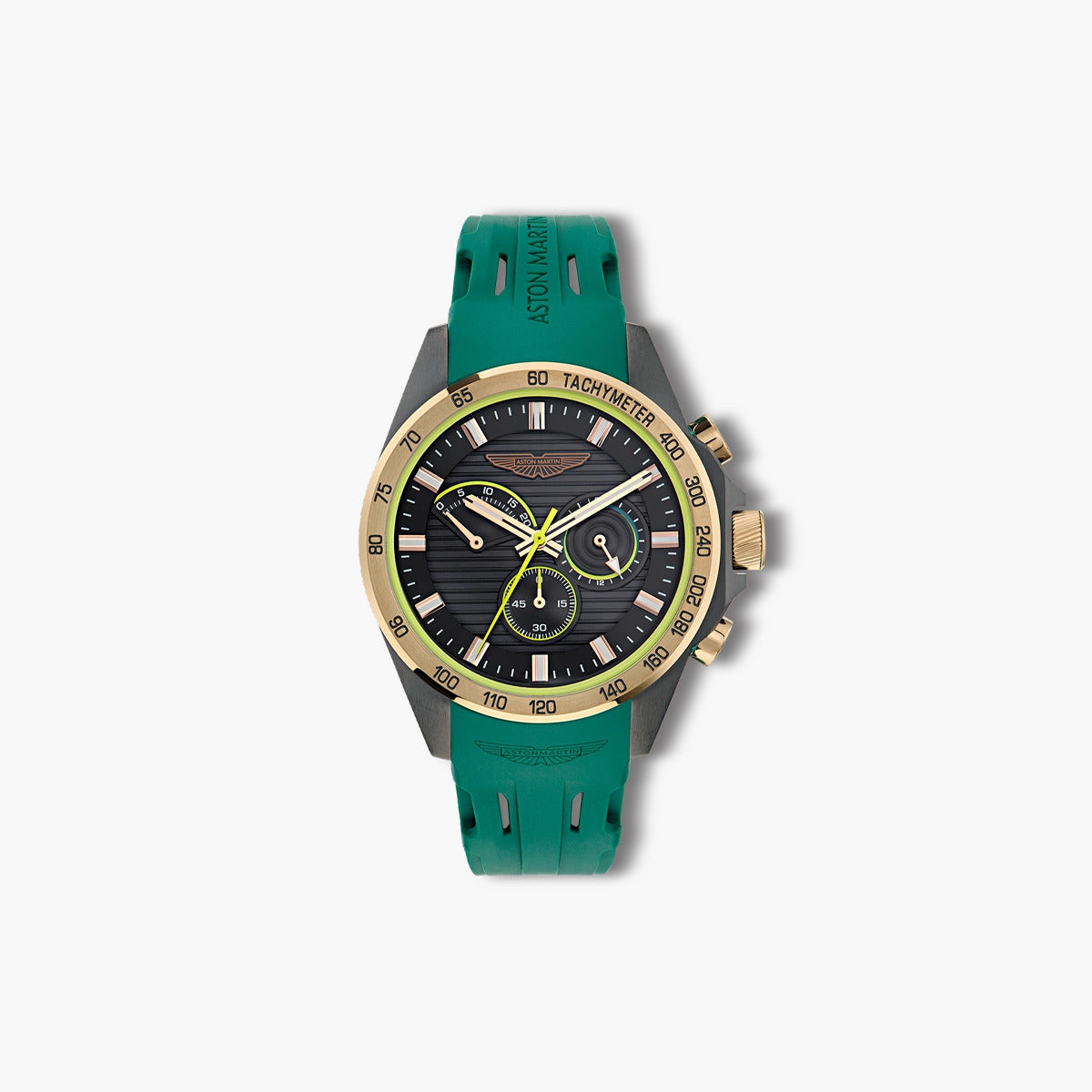 Reloj Aston Martin Icon MTRH1F501 verde esfera negra y dorada