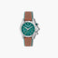 Reloj Aston Martin Thrill MTRS1F501 piel marrón y verde esfera verde