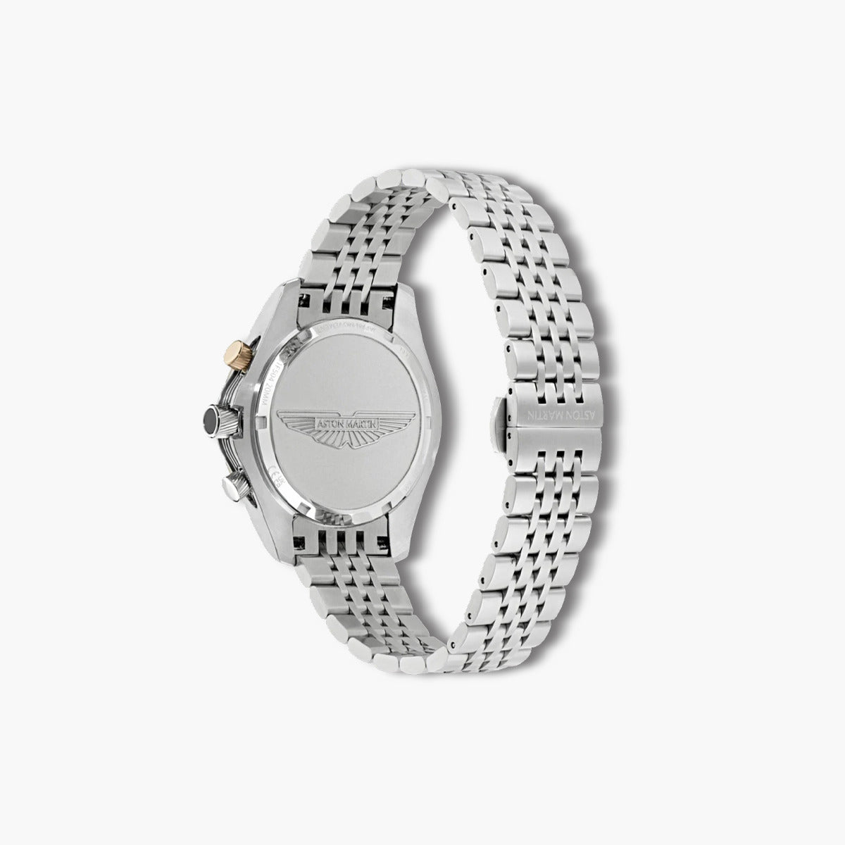 Reloj Aston Martin Thrill MTRS1F504 acero esfera blanca y dorada