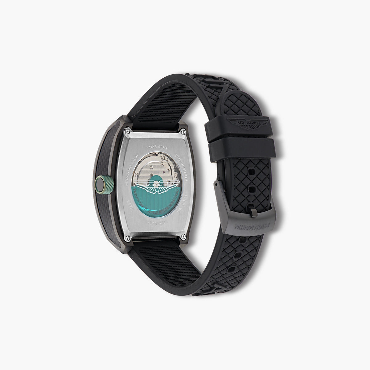 Reloj Aston Martin Thrill MTRT1F502 negro esfera negra y verde