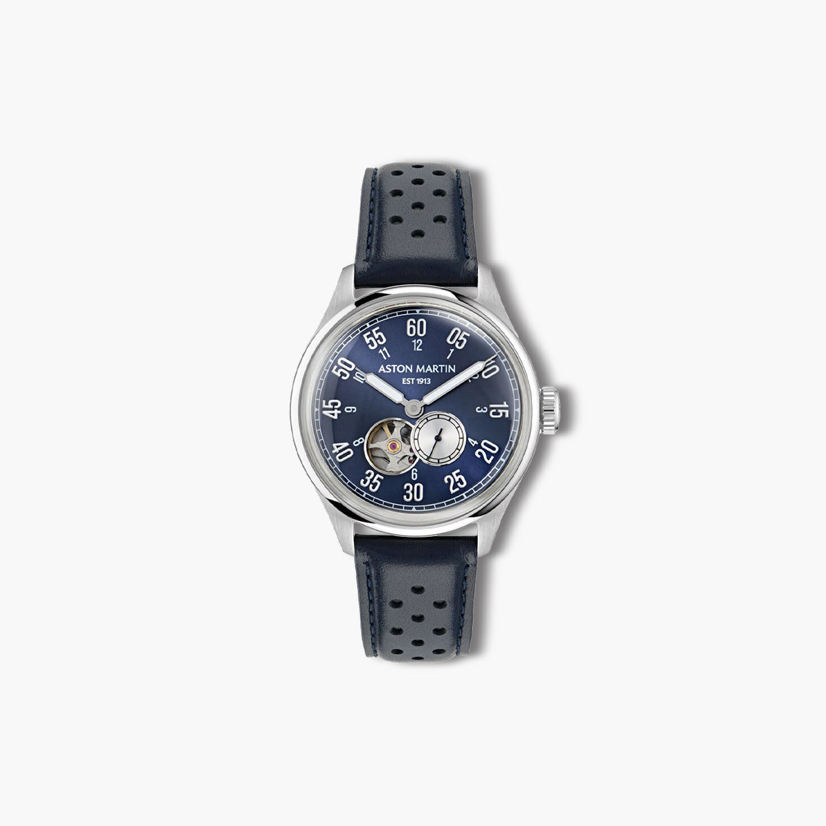 Reloj Aston Martin Timeless MTTS1F502 piel negra esfera azul