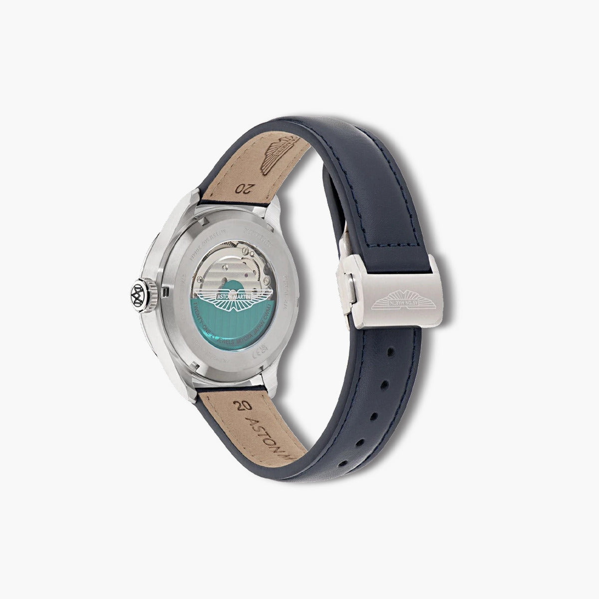 Reloj Aston Martin Timeless MTTS1F502 piel negra esfera azul