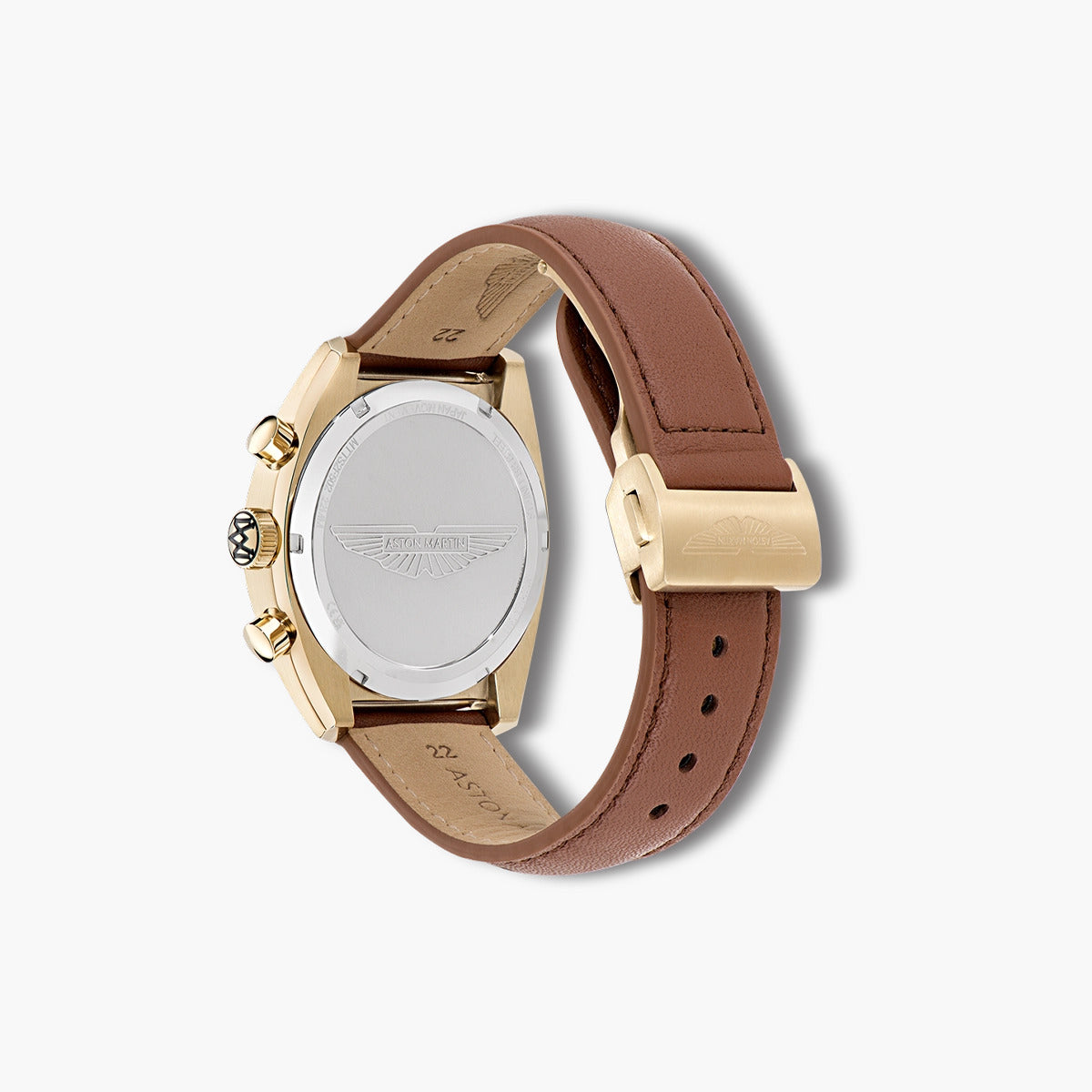 Reloj Aston Martin Timeless MTTS2F502 piel marrón esfera blanca y dorada