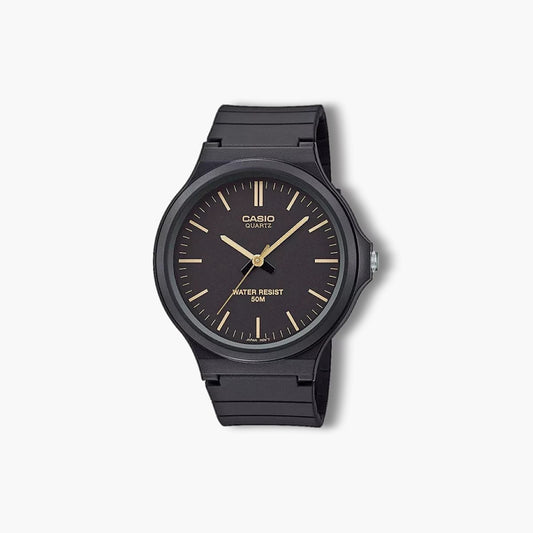 Reloj Casio Collection MW-240-1E2VEF analógico negro esfera azul