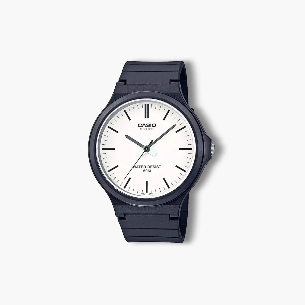 Reloj Casio Collection MW-240-7EVEF analógico negro esfera blanca