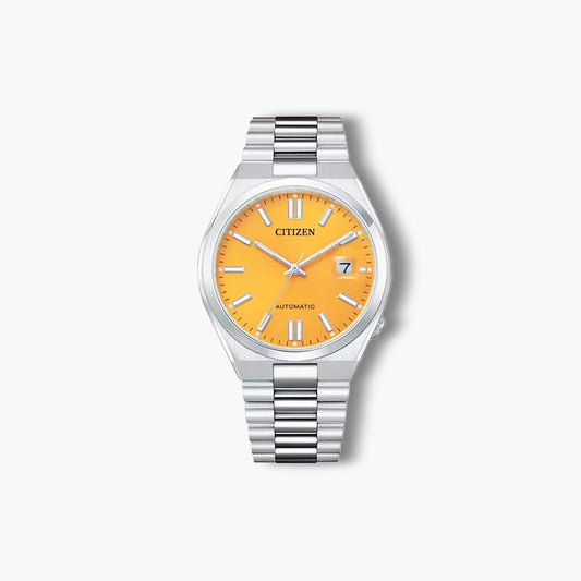Reloj Citizen Tsuyosa NJ0150-81Z automático acero esfera naranja
