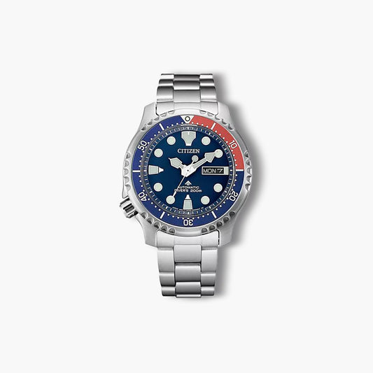 Reloj Citizen Diver's Automatic NY0086-83L automático acero esfera azul