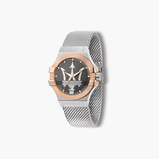 Reloj Maserati Potenza R8853108007 acero negro y rosa