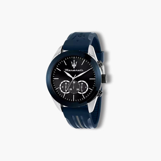 Reloj Maserati Traguardo R8871612046 cronógrafo azul y negro