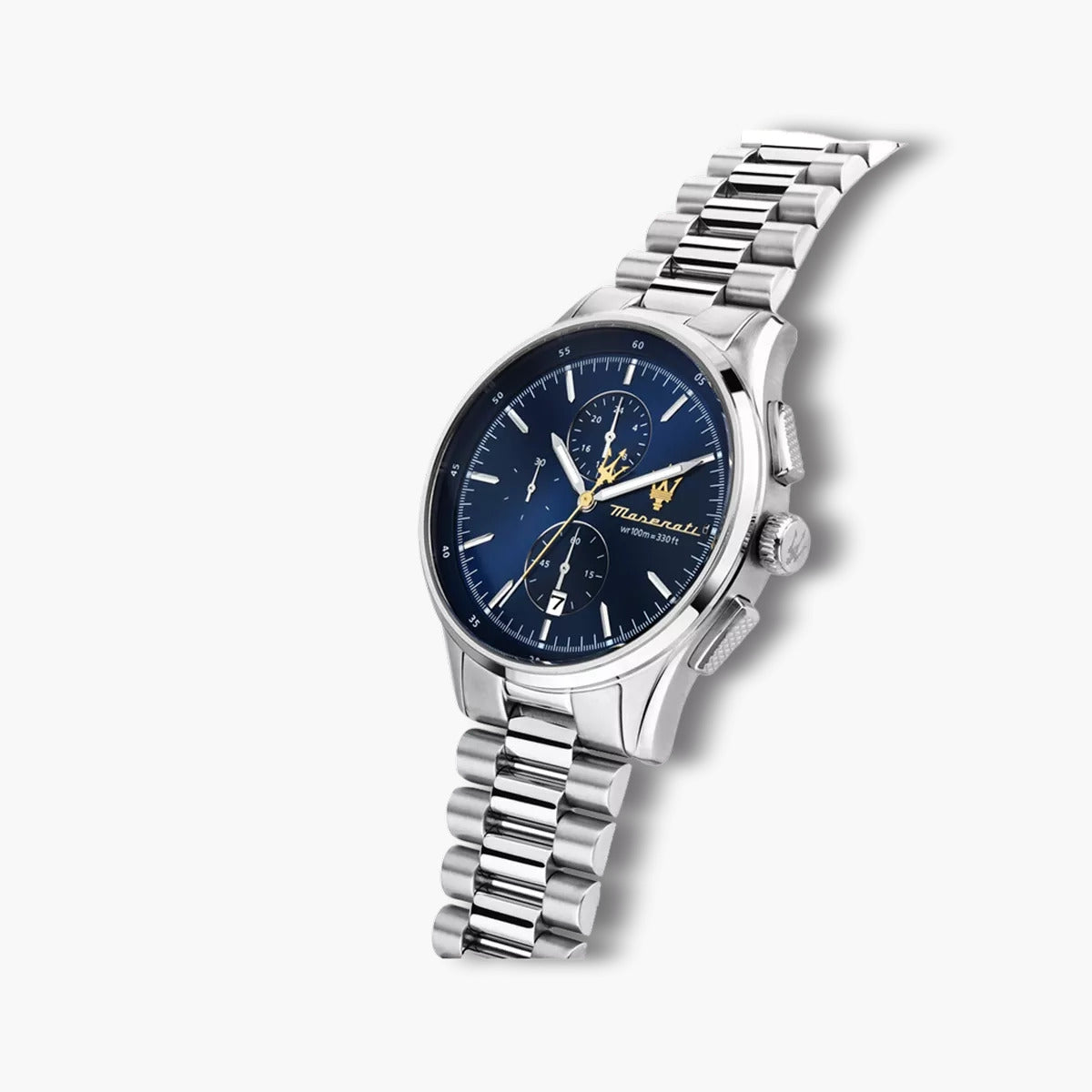 Reloj Maserati Sorpasso R8873624004 cronógrafo acero esfera azul