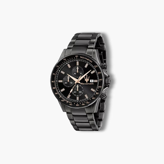 Reloj Maserati Sfida R8873640011 cronógrafo acero negro