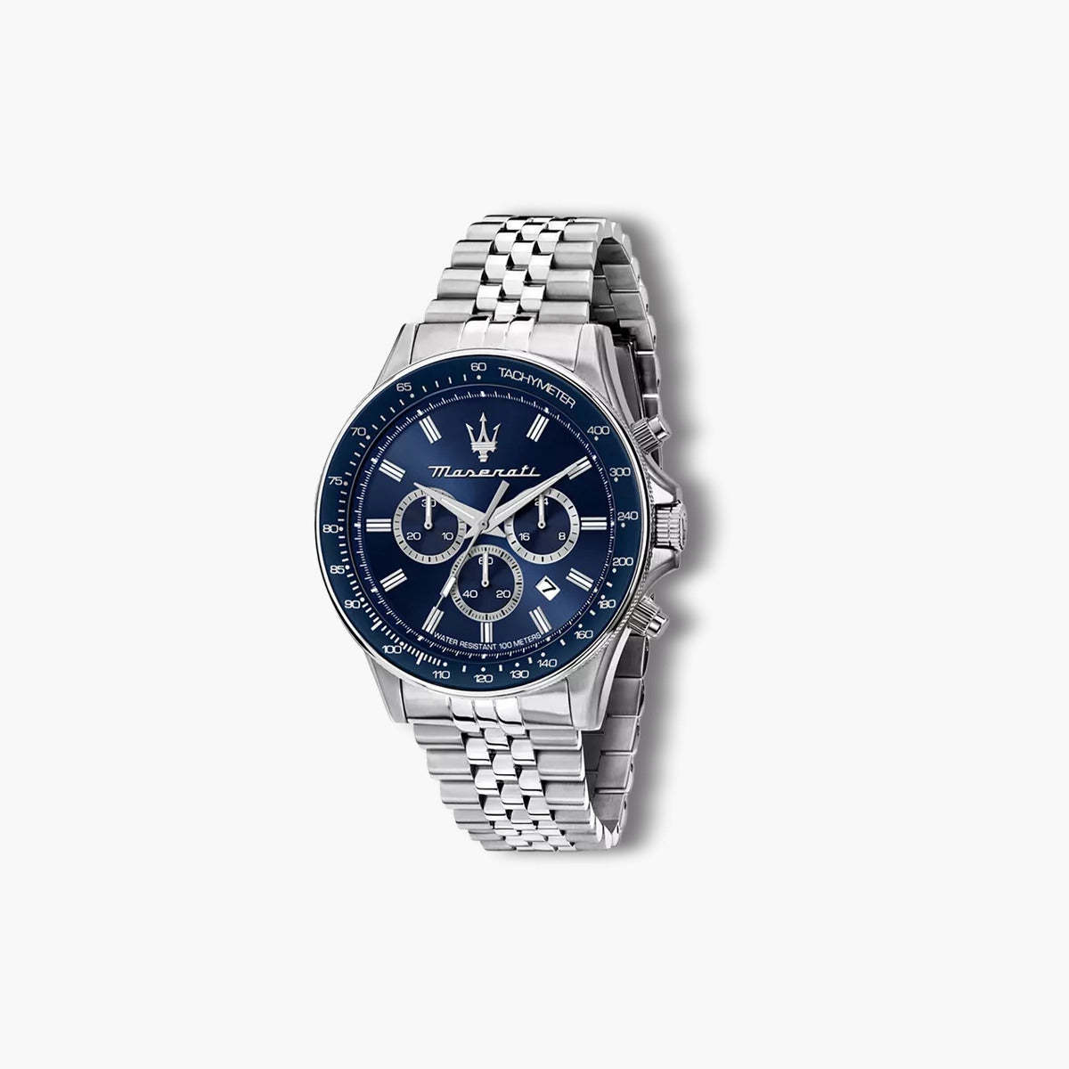 Reloj Maserati Sfida R8873640025 cronógrafo acero esfera azul
