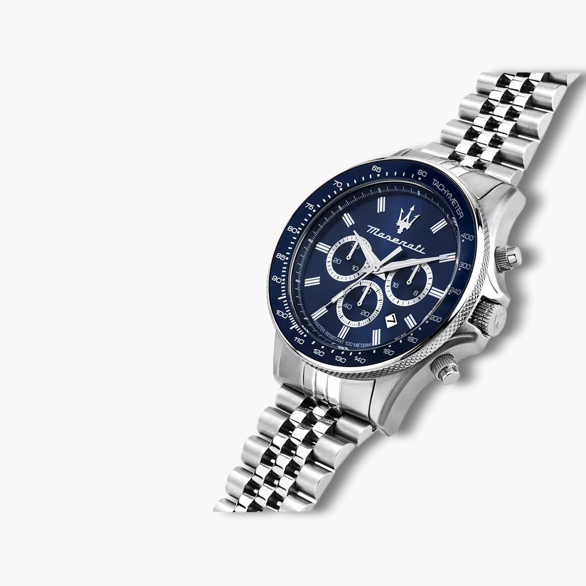 Reloj Maserati Sfida R8873640025 cronógrafo acero esfera azul