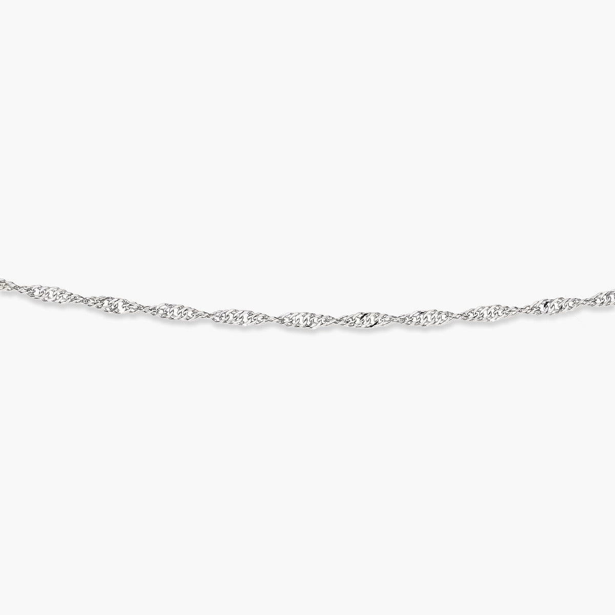 Cadena de oro blanco 18K 40 cm