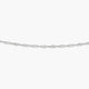 Cadena de oro blanco 18K 40 cm