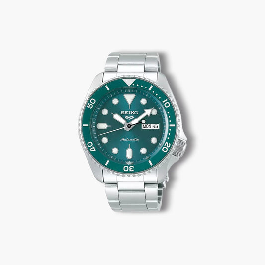 Reloj Seiko 5 Sports SRPD61K1 automático acero esfera verde