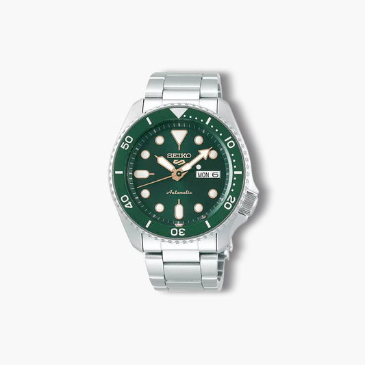 Reloj Seiko 5 Sports SRPD63K1 automático acero esfera verde