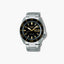 Reloj Seiko 5 Sports SRPK99K1 automático acero esfera negra y dorada