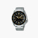 Reloj Seiko 5 Sports SRPK99K1 automático acero esfera negra y dorada