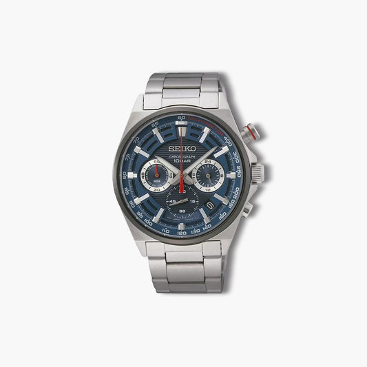 Reloj Seiko Neo Sportss SSB407P1 cronógrafo acero esfera azul