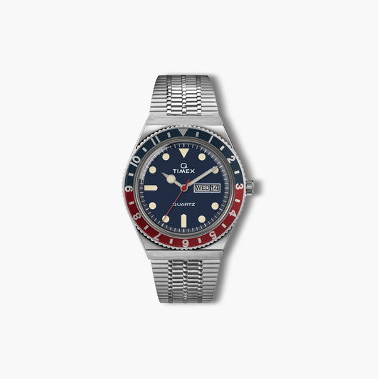 Reloj Timex Q Timex TW2T80700 acero esfera azul