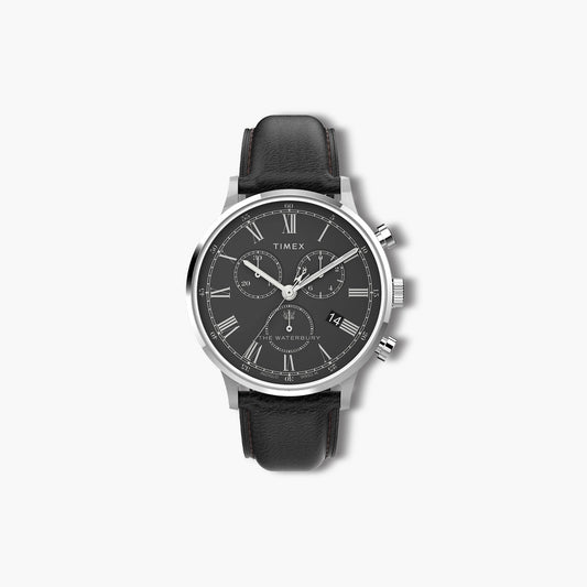 Reloj Timex Waterbury TW2U88300 piel negra esfera negra