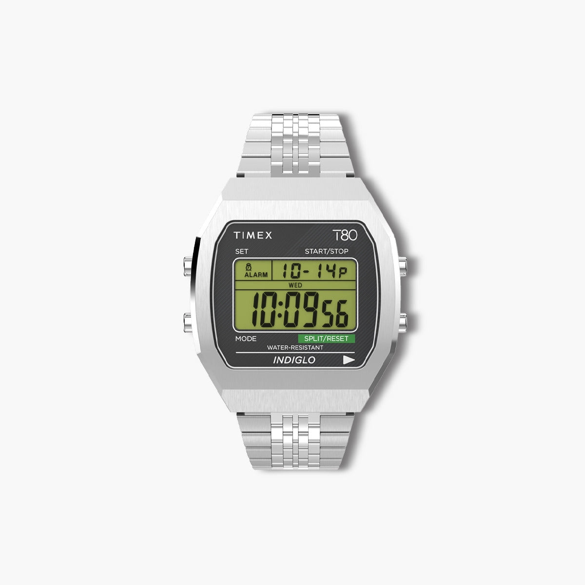 Reloj Timex T80 TW2V74200 cronógrafo digital acero