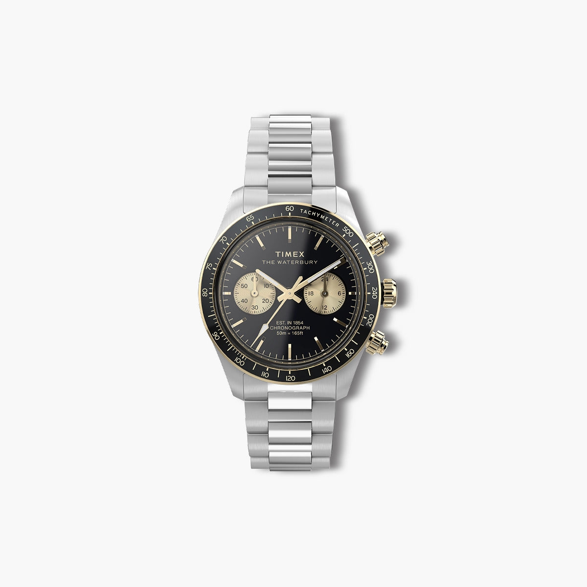 Reloj Timex Waterbury TW2Y24000 acero esfera negra