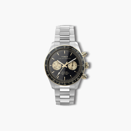 Reloj Timex Waterbury TW2Y24000 acero esfera negra