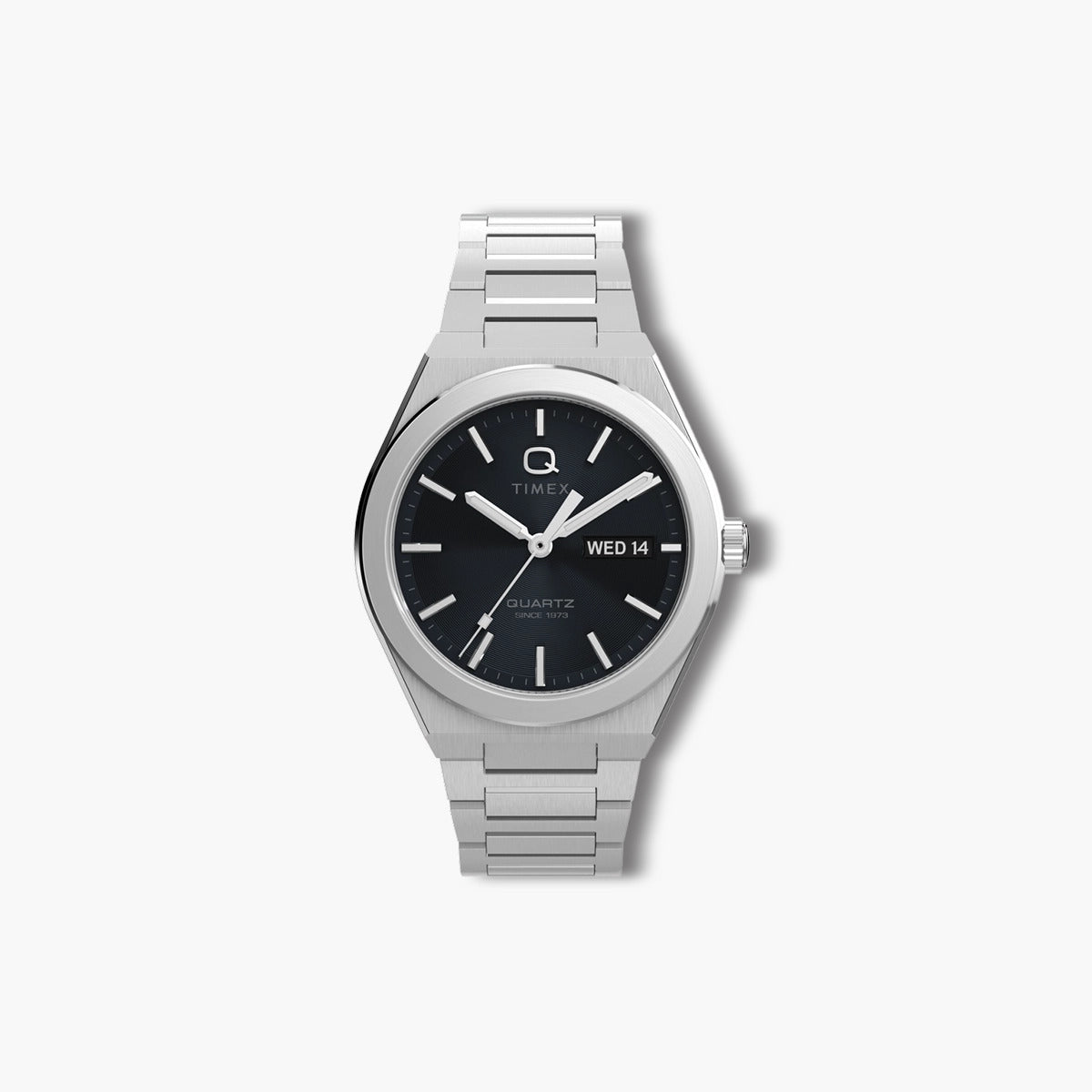 Reloj Timex Q Timex TW2Y25000 acero esfera negra